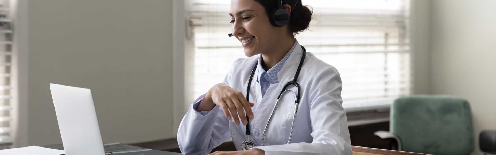 doctor having a virtual consultation with a patient